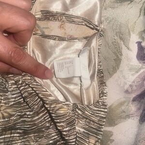 Shimmery Beige Gold Ruched Dress